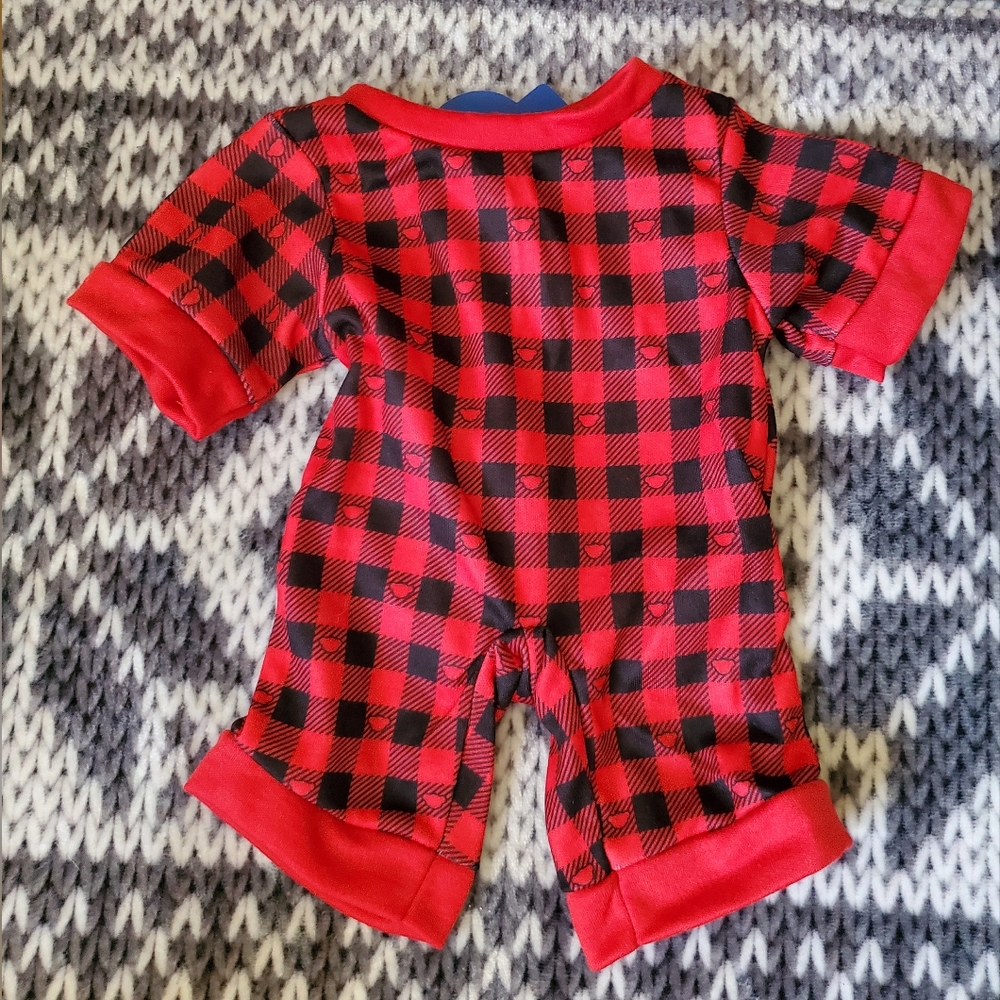 Build-A-Bear Workshop RED BUFFALO CHECKERED PLAID HOLIDAY SLEEPER NWT